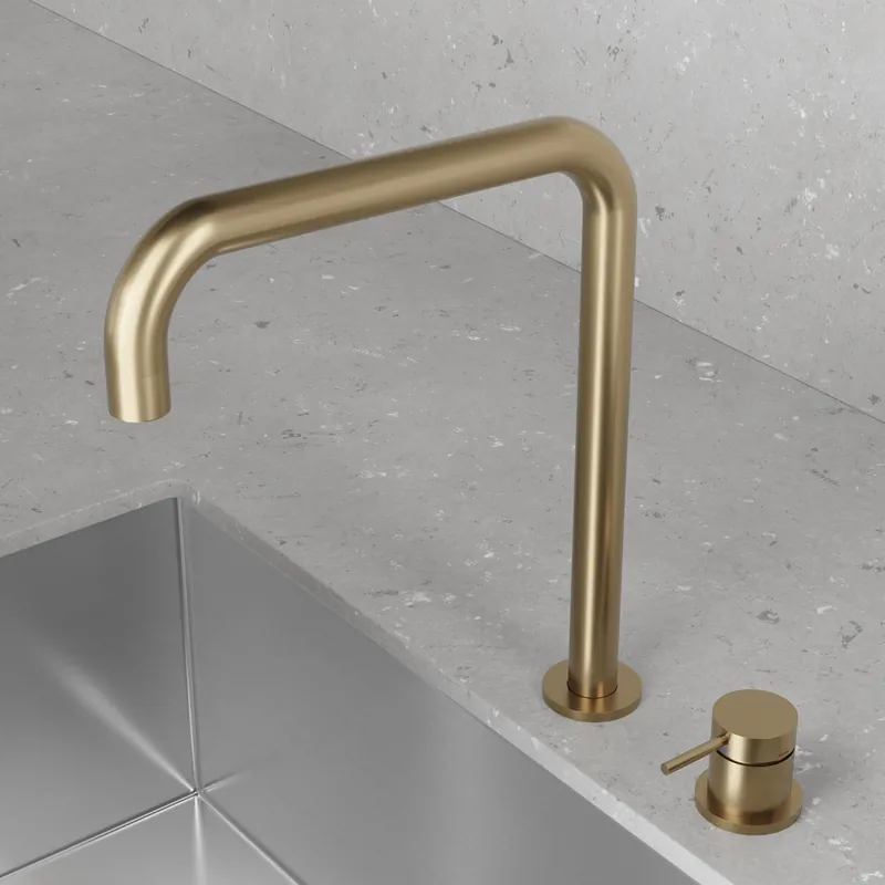 Alennus Keittiöhana Scandtap Steel Harmonized K2 Square Sand, messinki