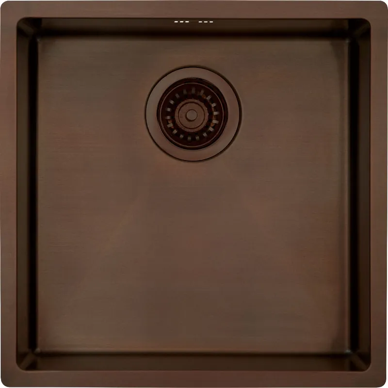 Viimeinen Mahdollisuus Keittiöallas Lavabo Kubus 400 Soft, 440x440 mm, antiikkimessinki