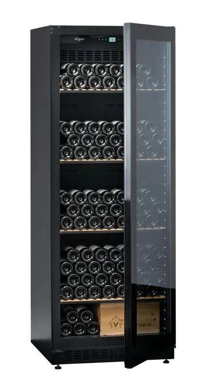 Osta Tänään Viinikaappi mQuvée Velvet 220 Glass VCS273FGB, 68cm, 1 lämpötila-alue, integroitava, musta