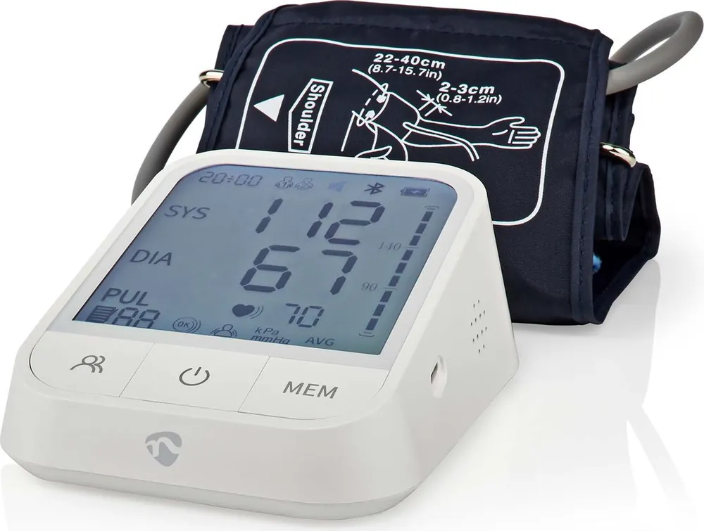 Verenpainemittari Nedis BTHBP10WT SmartLife Bluetooth Osta Verkossa