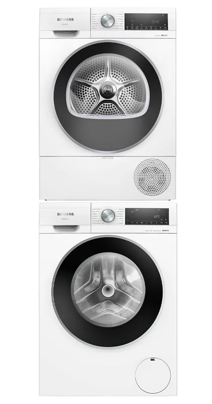 Loppuunmyynti Pesukone ja kuivausrumpu Siemens WG56G2ZIDN-WQ42G20KDN iQ500, 9/9kg, valkoinen